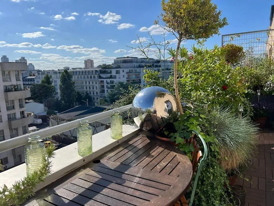 Daire Superbe Duplex Paris-rooftop Vue Panoramique *
