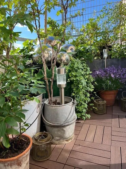 Daire Superbe Duplex Paris-rooftop Vue Panoramique *