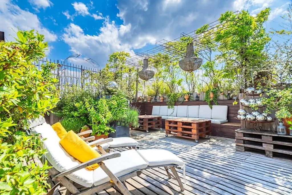 Superbe Duplex Paris-rooftop Vue Panoramique Daire