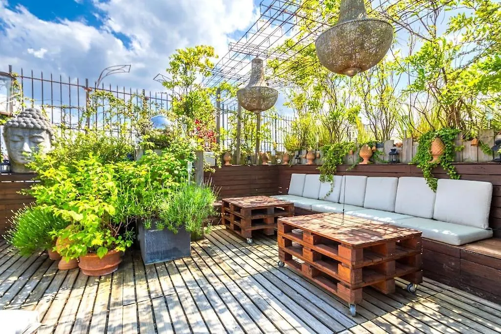 Superbe Duplex Paris-rooftop Vue Panoramique Daire