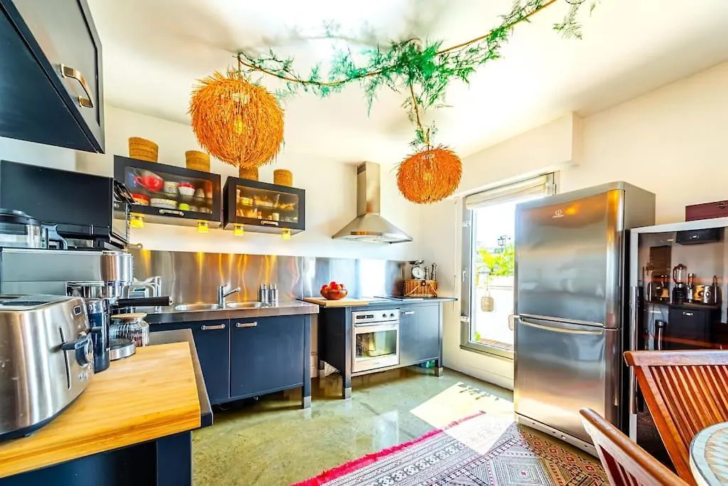 Daire Superbe Duplex Paris-rooftop Vue Panoramique *